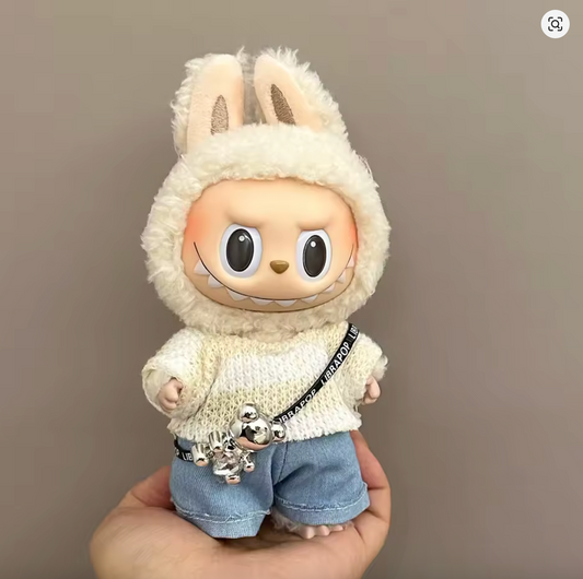 Handmade Plush Doll Clothes– Beige