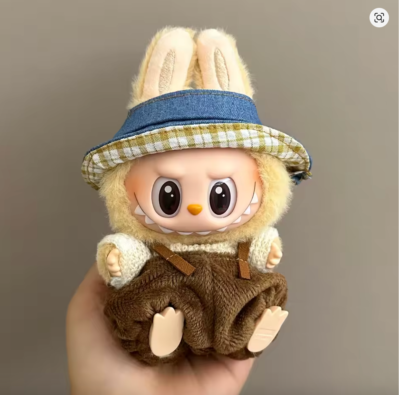 Handmade Plush Doll Clothes – Brown