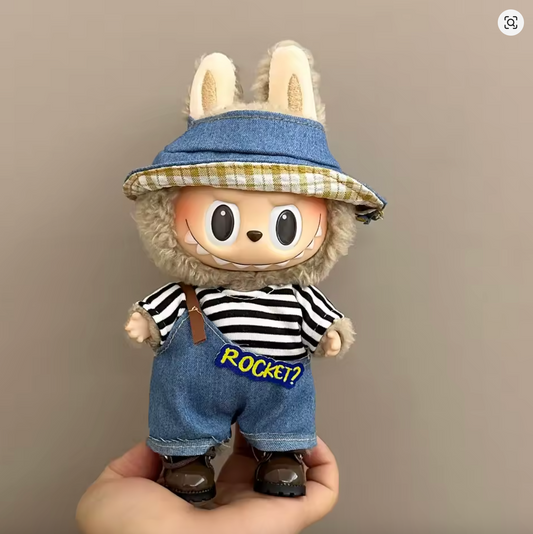 Handmade Plush Doll Clothes – Blue dress